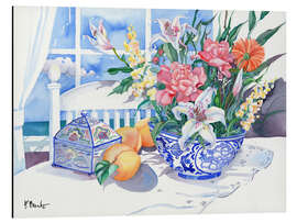 Magnettafel Blumen-Stillleben am Fenster