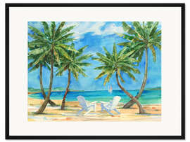 Gerahmter Kunstdruck Palmas Belize