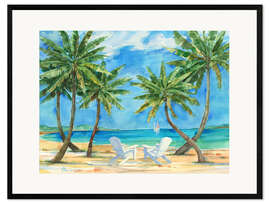 Innrammet kunsttrykk Palmas Belize