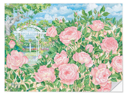 Sticker mural Rose Trellis