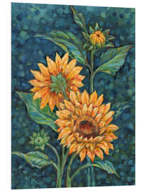 Foam board print Impressions of Sunflowers II