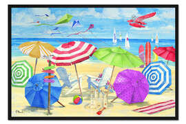 Gerahmter Kunstdruck Umbrella Coast II