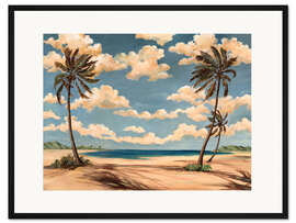 Gerahmter Kunstdruck Palm Breeze