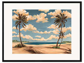 Gerahmter Kunstdruck Palm Breeze