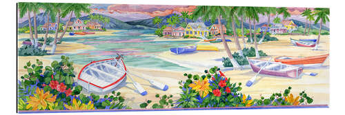 Quadro em plexi-alumínio Caribbean Boats