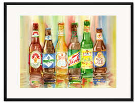 Gerahmter Kunstdruck Shoulder to Shoulder Beer