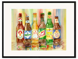 Impressão artística com moldura Shoulder to Shoulder Beer