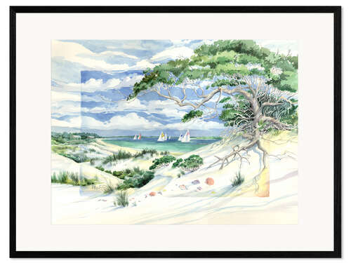 Impression artistique encadrée Bay Dunes
