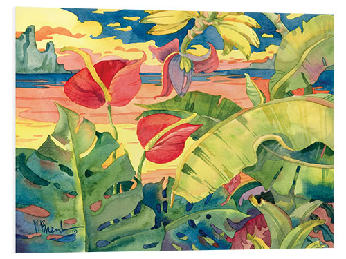 Foam board print Banana Bay