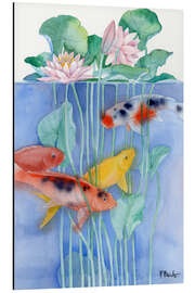 Magnettafel Koi Lilies