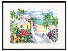 Gerahmter Kunstdruck Inselklippen