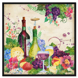 Gerahmter Kunstdruck Aperitif in Siena I