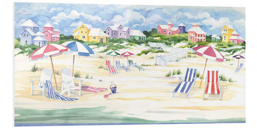 Foam board print Cottages by the Sea