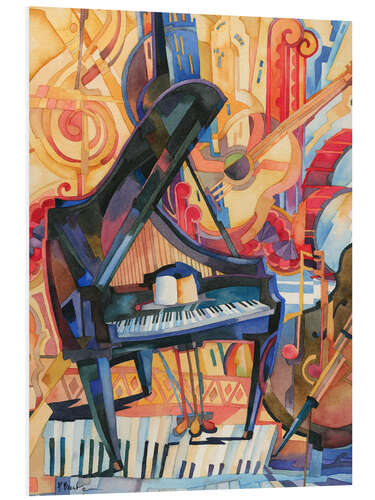 Foam board print Big City Music Piano