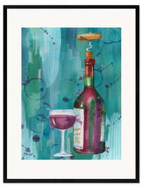 Ingelijste kunstdruk Astoria Wine II