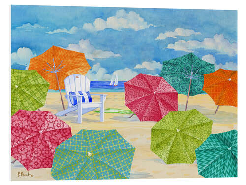 Tableau en PVC Sunnyside Umbrellas II