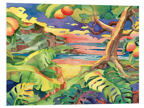 Foam board print Mango Bay II