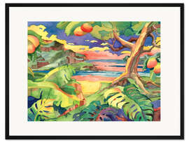 Gerahmter Kunstdruck Mango Bay II