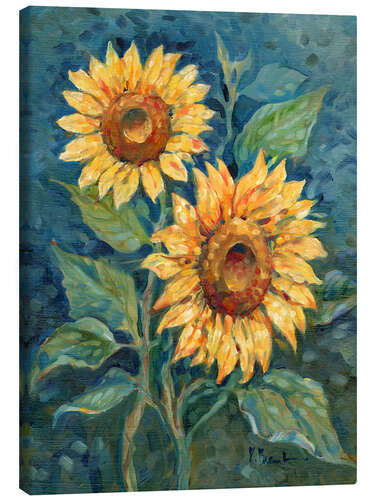 Canvas print Impressions of Sunflowers I