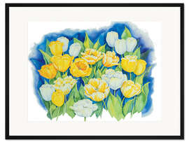 Gerahmter Kunstdruck Gelbe Tuplen