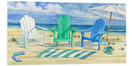 Foam board print Lounge Chairs on Grayton Beach