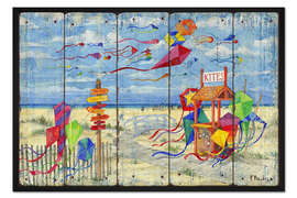 Gerahmter Kunstdruck Drachenkiosk im Wind II