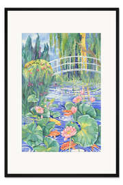 Gerahmter Kunstdruck Lilienbrücke