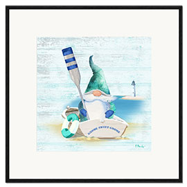 Ingelijste kunstdruk Sailor-Gnome