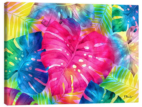 Canvas print Tie Dye Palm Frond