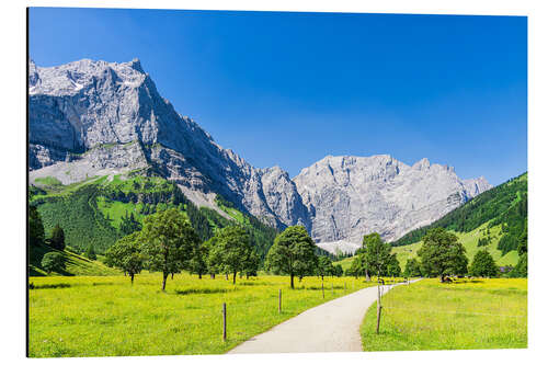 Aluminium print The Great Ahornboden in the Engtal in Karwendel