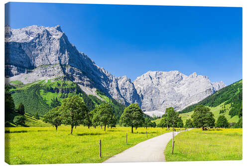 Quadro em tela The Great Ahornboden in the Engtal in Karwendel