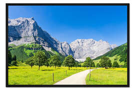 Gerahmter Kunstdruck Der Große Ahornboden im Engtal im Karwendel