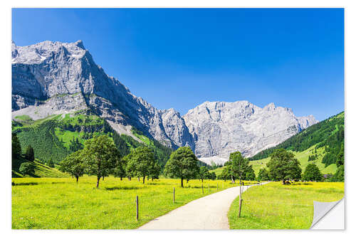 Wall sticker The Great Ahornboden in the Engtal in Karwendel