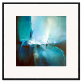 Ingelijste kunstdruk Blue Light Dance