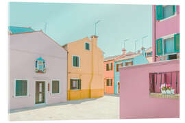 Acrylic print Pastel Houses