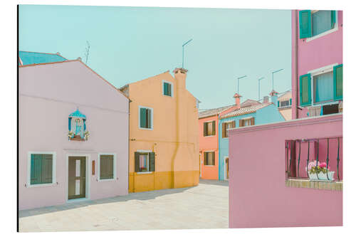 Cuadro de aluminio Pastel Houses