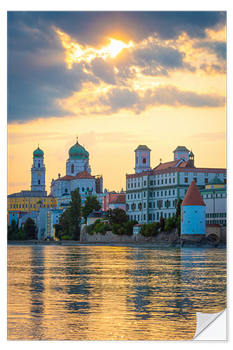 Sticker mural Sunset Over Passau