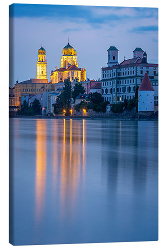 Canvas print Twilight Hour in Passau