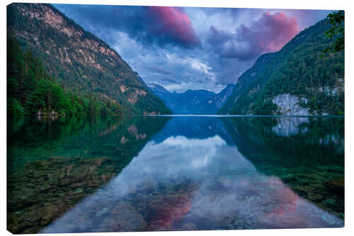 Canvas print Summer Evening at Königssee