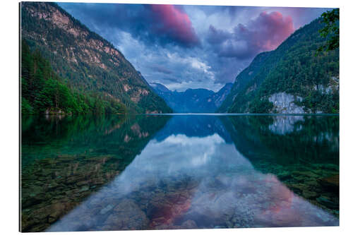 Stampa su plexi-alluminio Summer Evening at Königssee