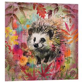 Foam board print Hedgehog in the Autumn Garden