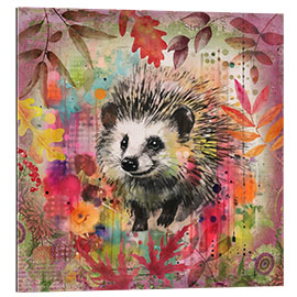 Gallery print Hedgehog in the Autumn Garden