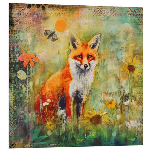 Tableau en PVC Wild Fox Autumn Tale