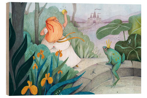 Wood print The Frog Prince