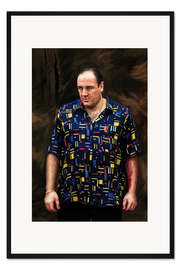 Gerahmter Kunstdruck The Sopranos - James Gandolfini