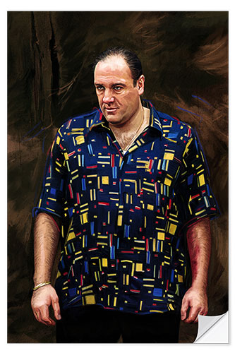 Muursticker The Sopranos - James Gandolfini