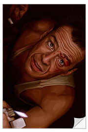 Selvklebende plakat Bruce Willis - Die Hard