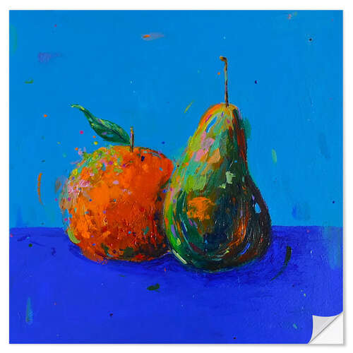 Adesivo murale Orange and Pear