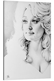 Tableau en aluminium Dolly Parton