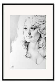 Gerahmter Kunstdruck Dolly Parton